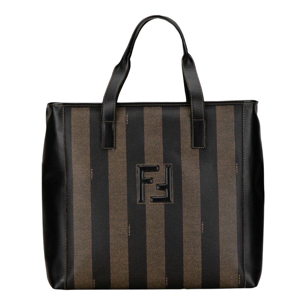 Fendi Pequin Canvas Tote Bag Canvas Tote Bag in Good condition